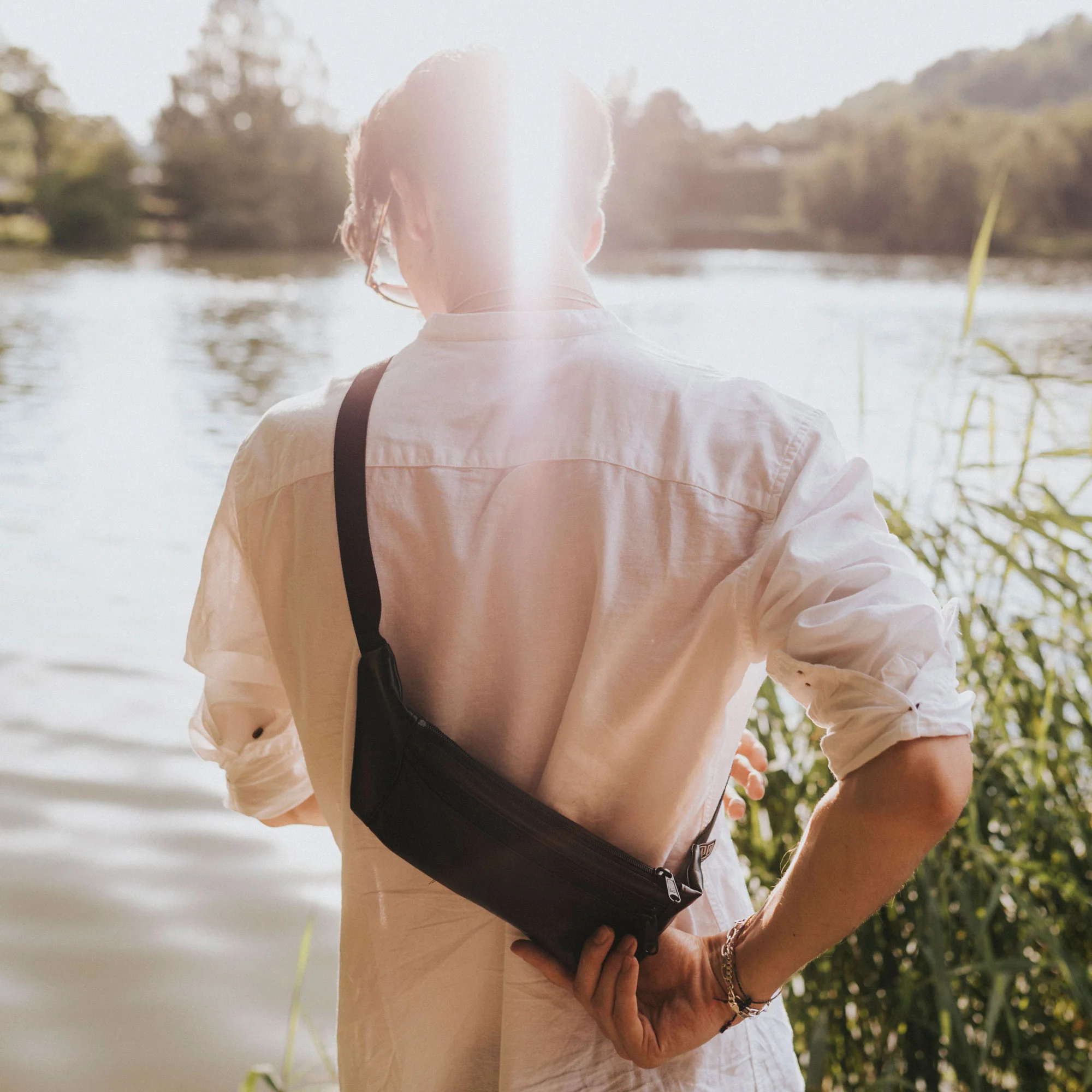 Bauchtasche Flach Kunstleder - Image 5