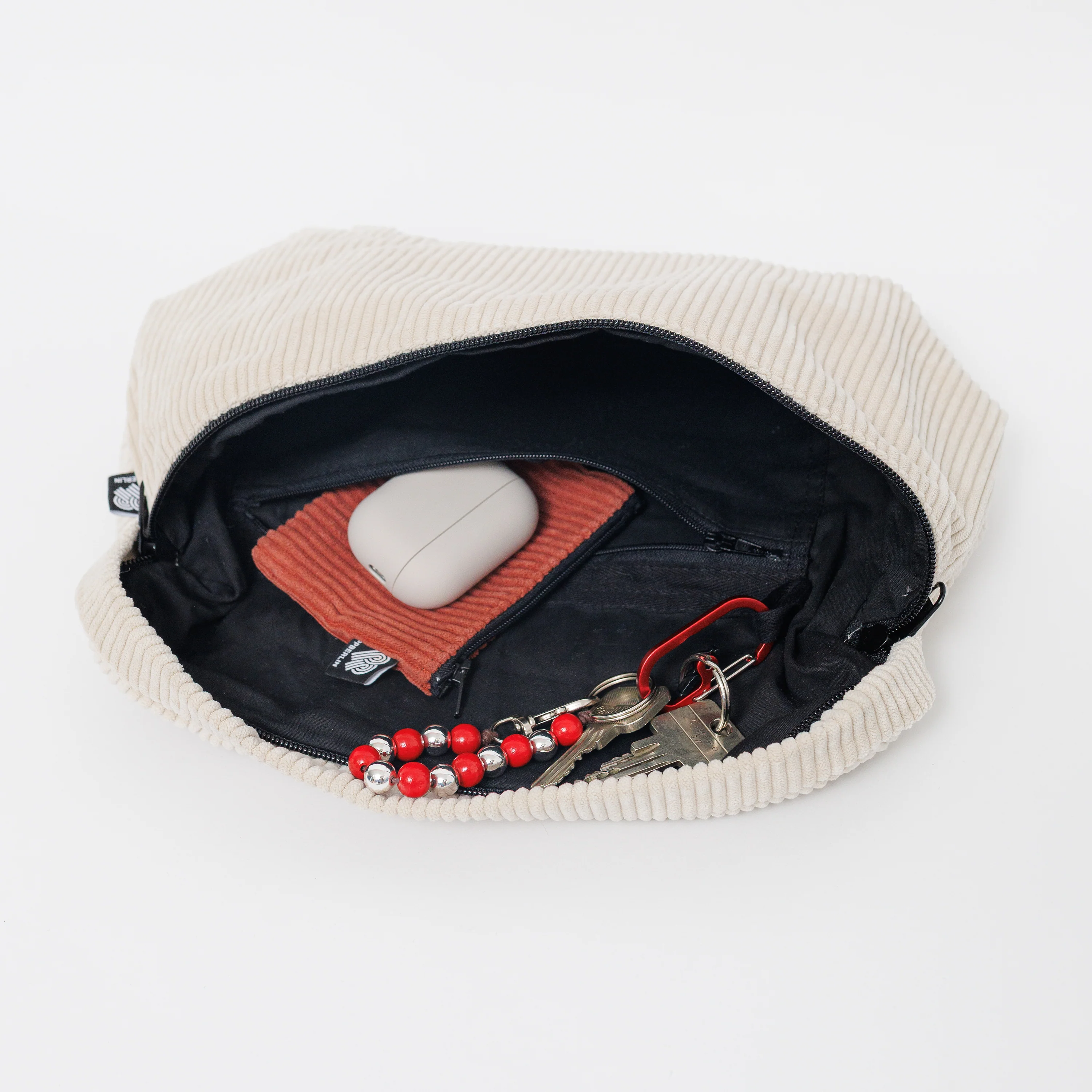 Bauchtasche Groß Eckig Cord - Image 15