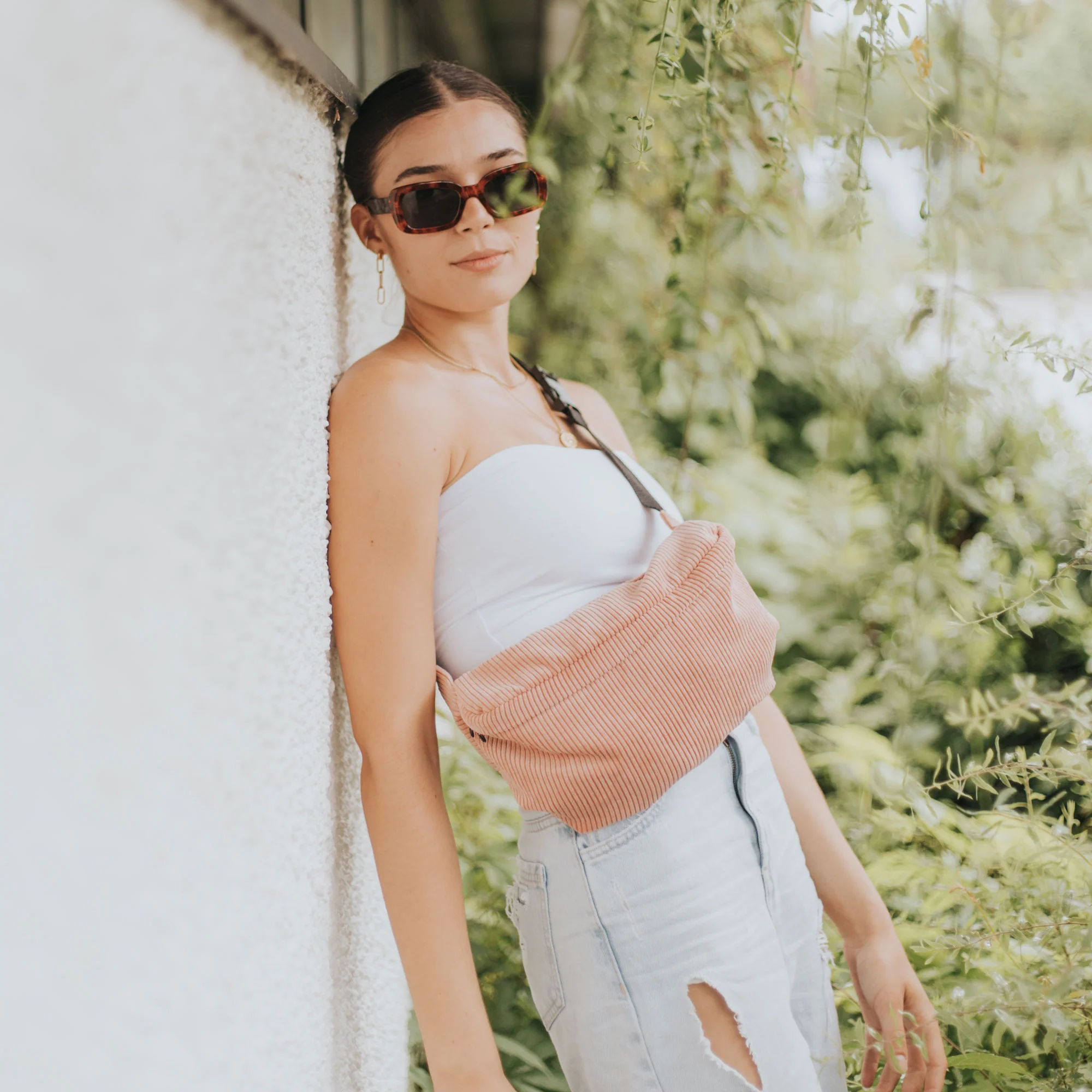 Bauchtasche Groß Eckig Cord - Image 42