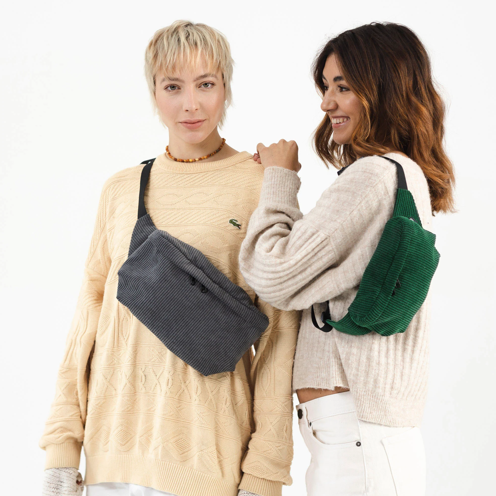 Bauchtasche Groß Eckig Cord - Image 69