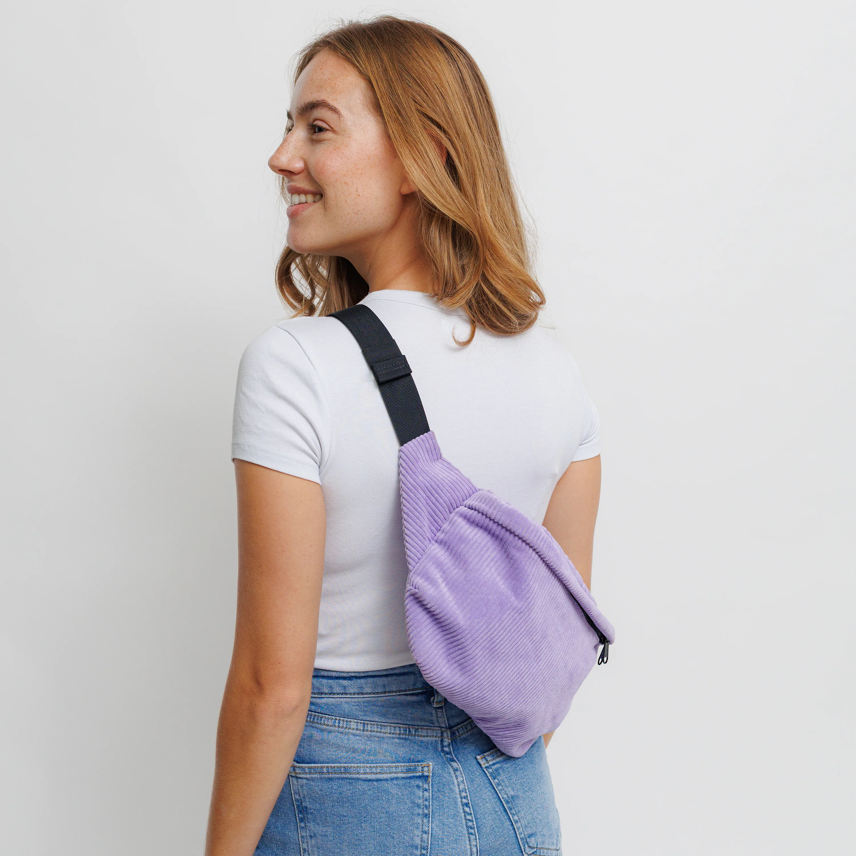 Bauchtasche Groß Eckig Cord - Image 76