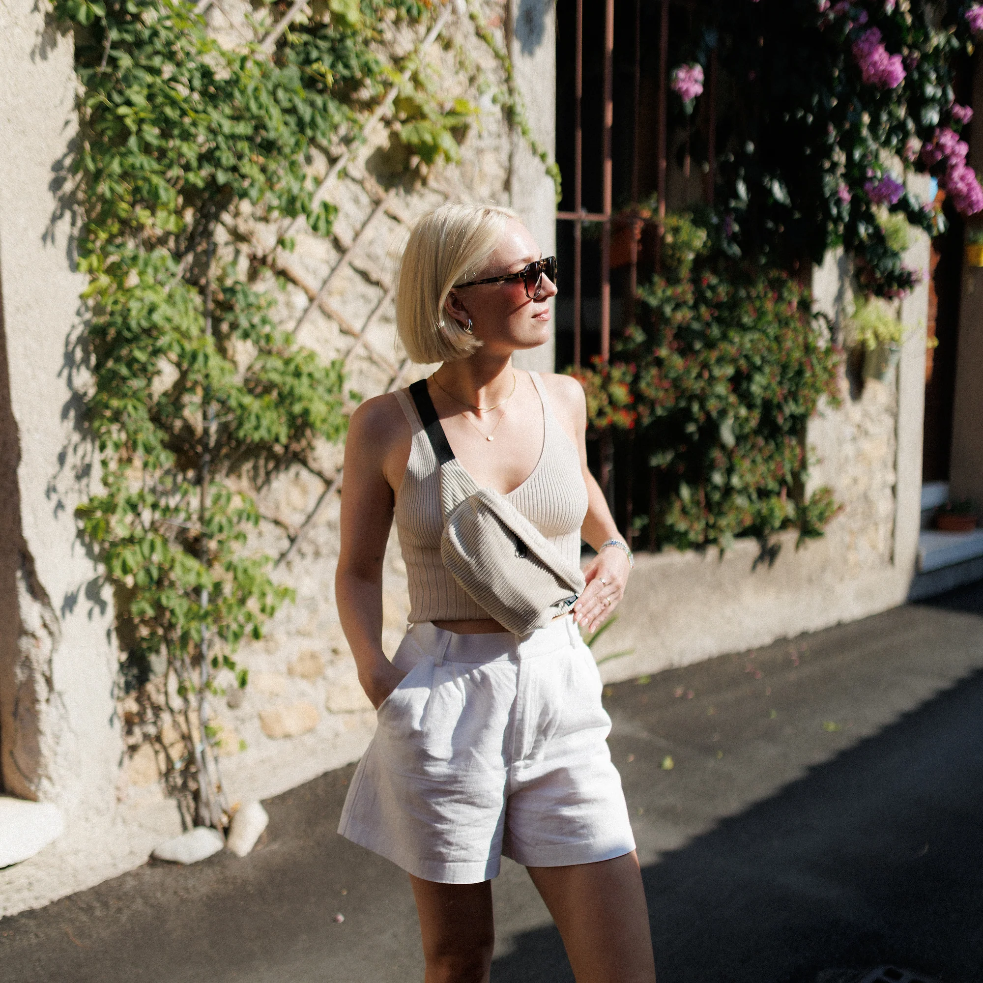 Bauchtasche Medium Eckig Cord - Image 25