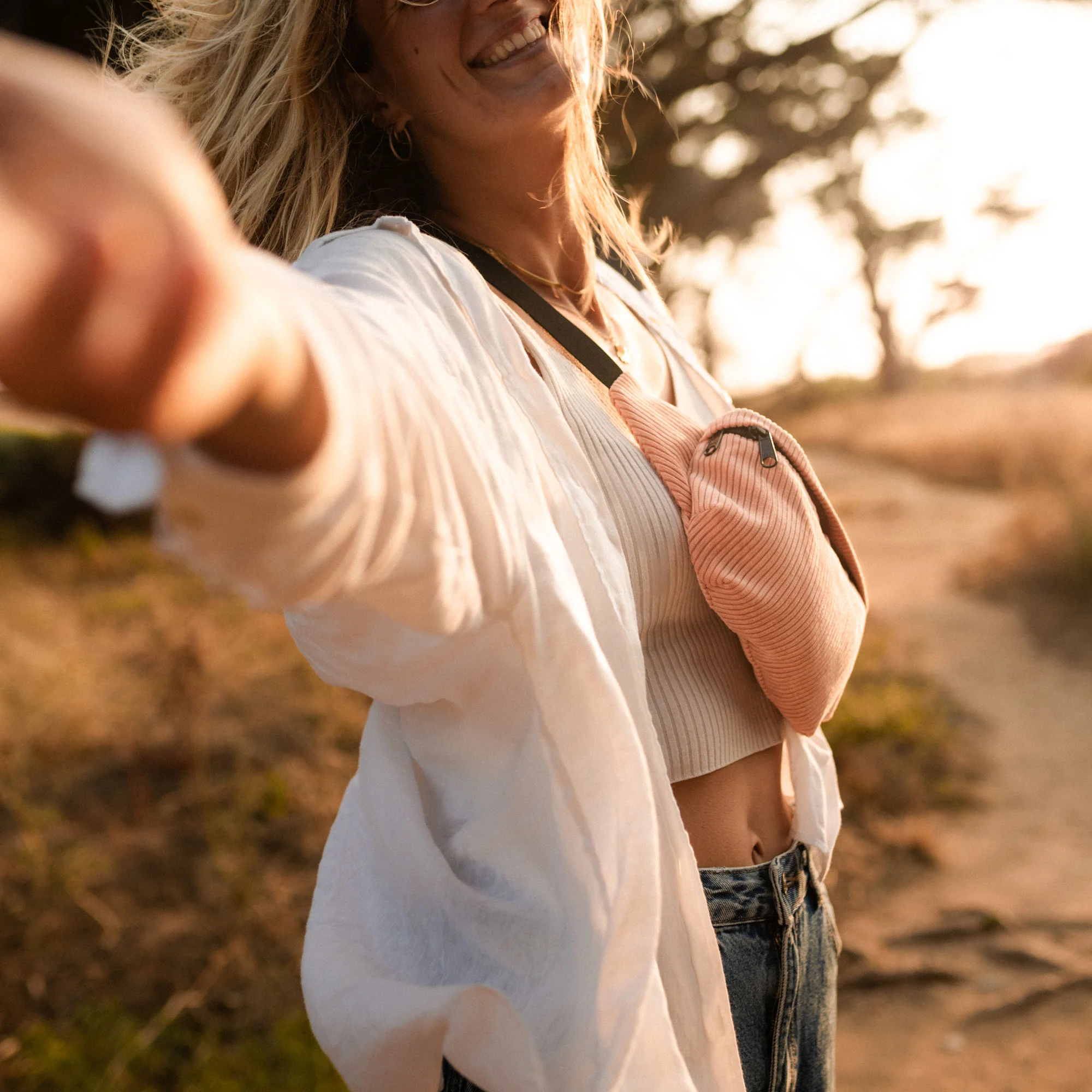 Bauchtasche Medium Eckig Cord - Image 64