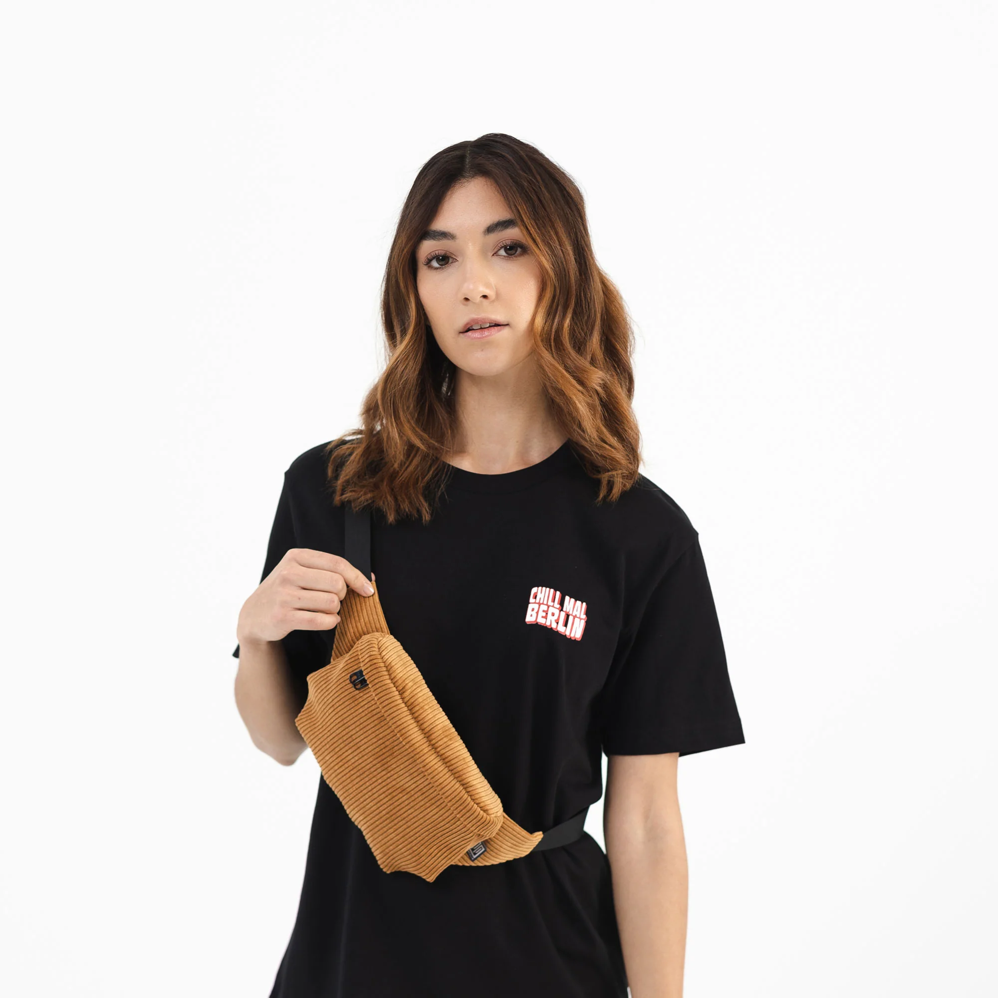 Bauchtasche Medium Eckig Cord - Image 80