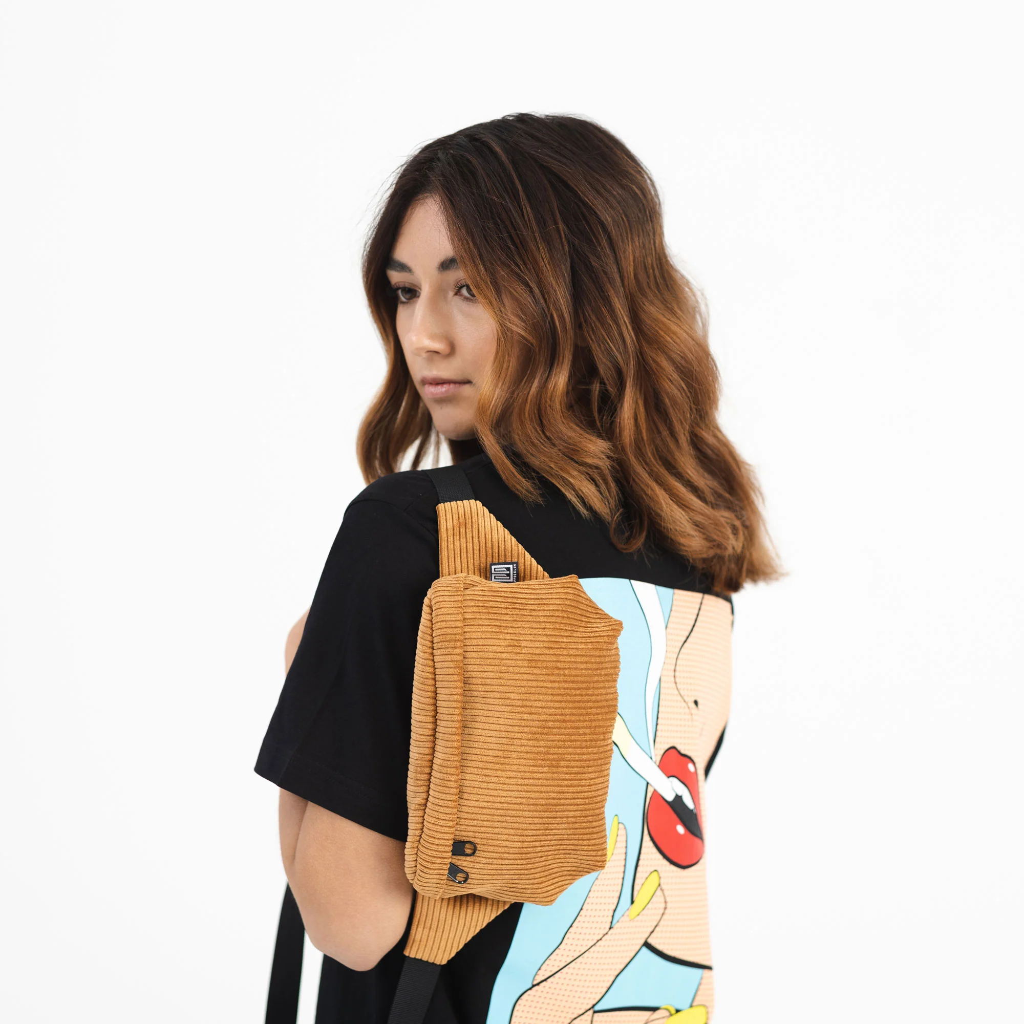 Bauchtasche Medium Eckig Cord - Image 82