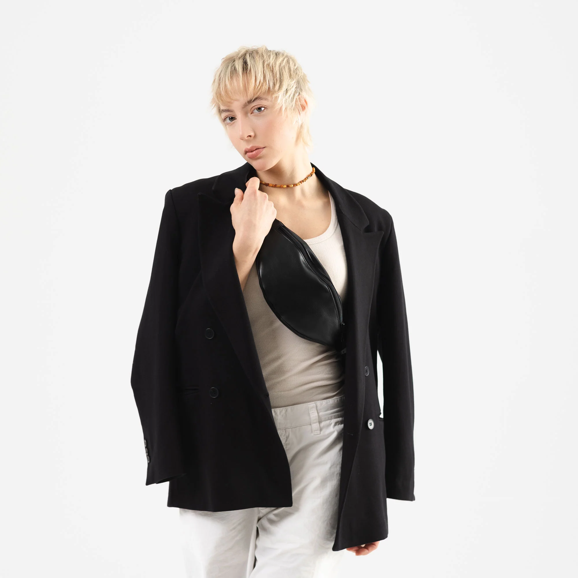 Bauchtasche Schmal Kunstleder - Image 3