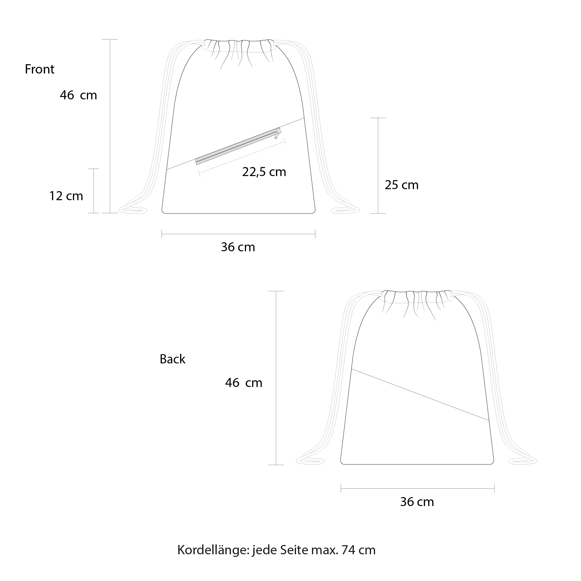 Turnbeutel Kunstwildleder - Image 5